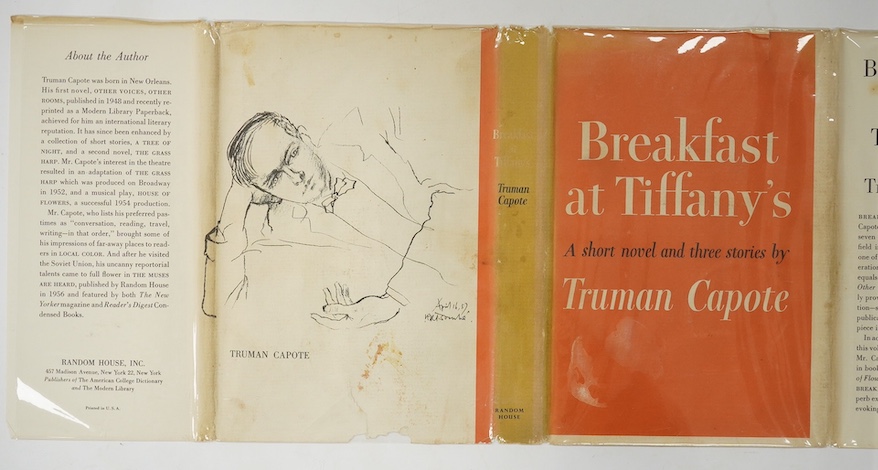 Capote, Truman - Breakfast at Tiffany's. A Short Novel and Three Stories, first edition, original cloth, first issue dust-jacket with 10/58 code to upper flap, 8vo, New York, Random House, 1958